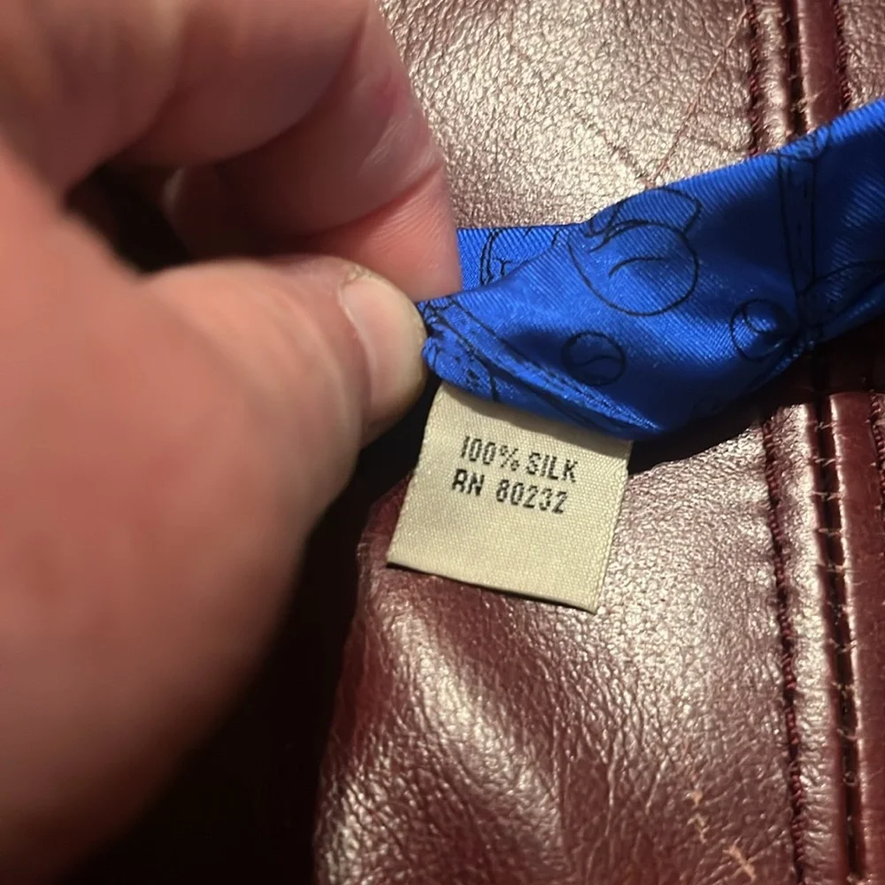 Perry Ellis Tie 100% Silk Boys Baseball‎ Sports 50” Blue